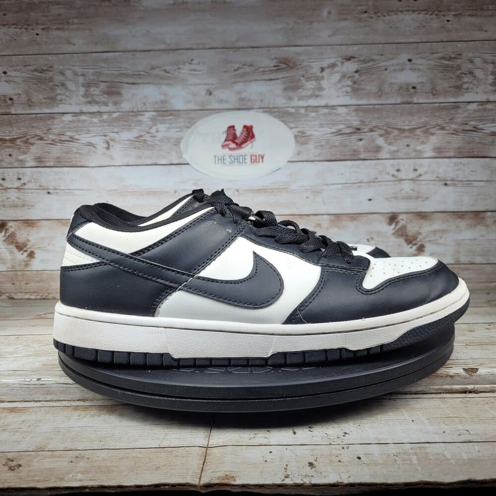 Nike Dunk Low Men's Size 7 Black White Athletic Skateboarding Shoes